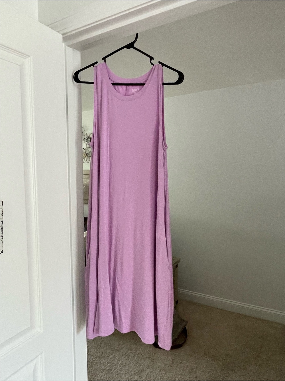 Sleeveless Lavender A-Line Maxi Dress - Brand